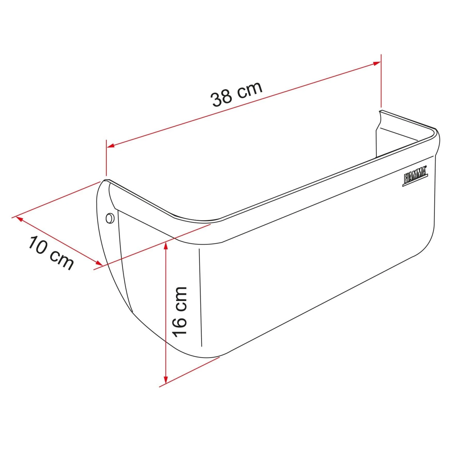 Fiamma Pocket Opbergbakje XL 2 Fiamma Pocket Opbergbakje XL - Afbeelding 2