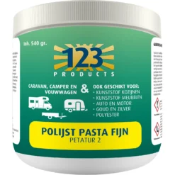 123 ProductsFIJN Polijst Pasta 540 Gram