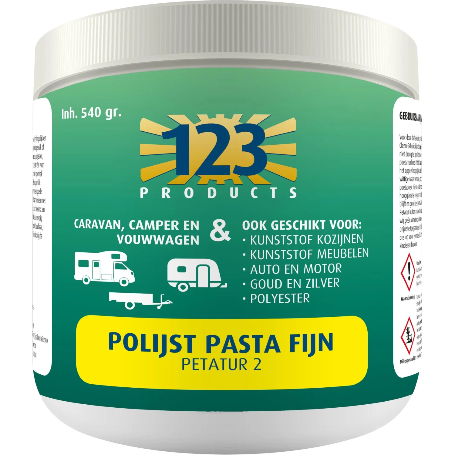 123 ProductsFIJN Polijst Pasta 540 Gram 1 123 ProductsFIJN Polijst Pasta 540 Gram