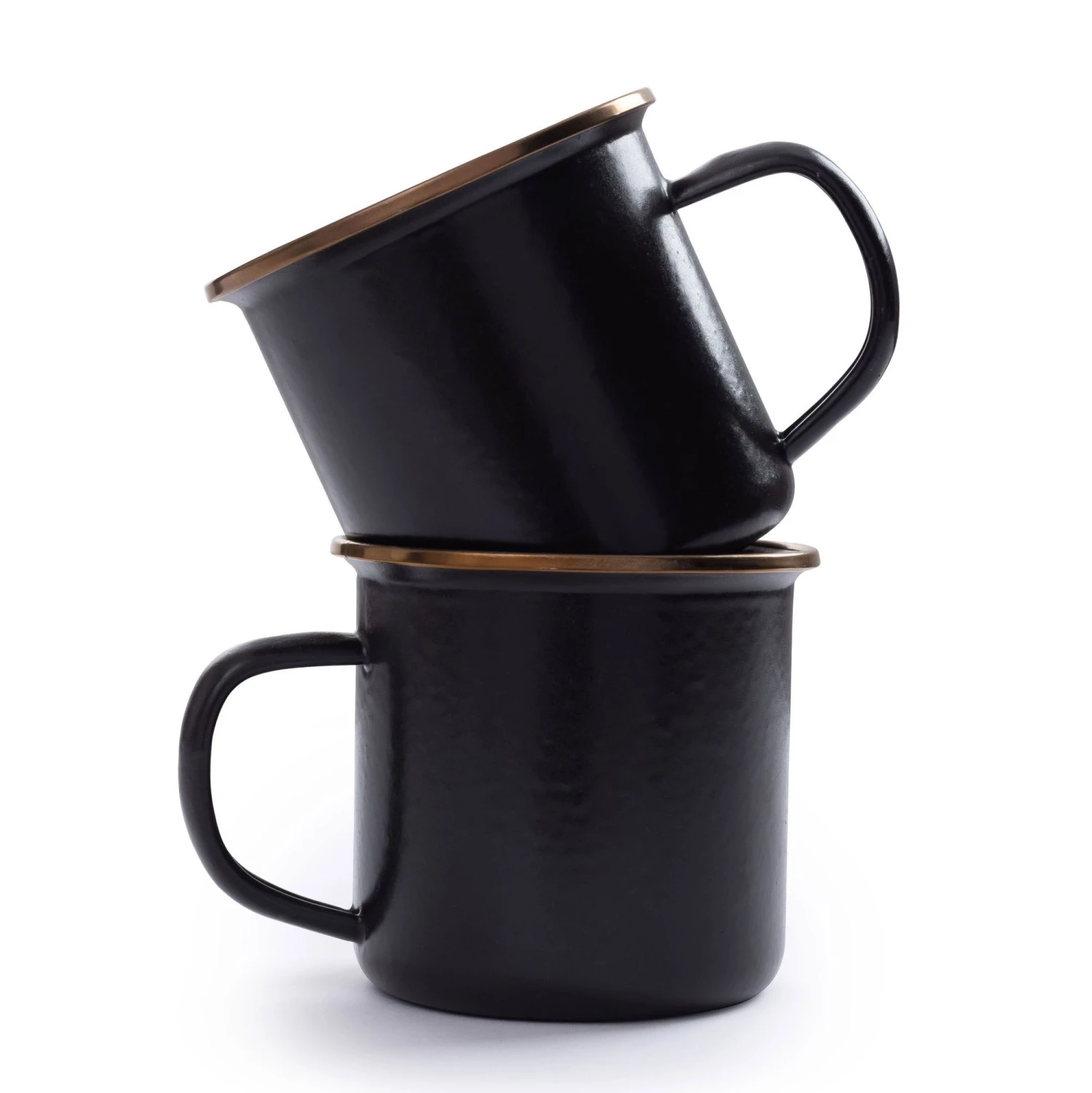 Barebones Emaille Mok 473 Ml Charcoal 2-pack 1 Barebones Emaille Mok 473 Ml Charcoal 2-pack