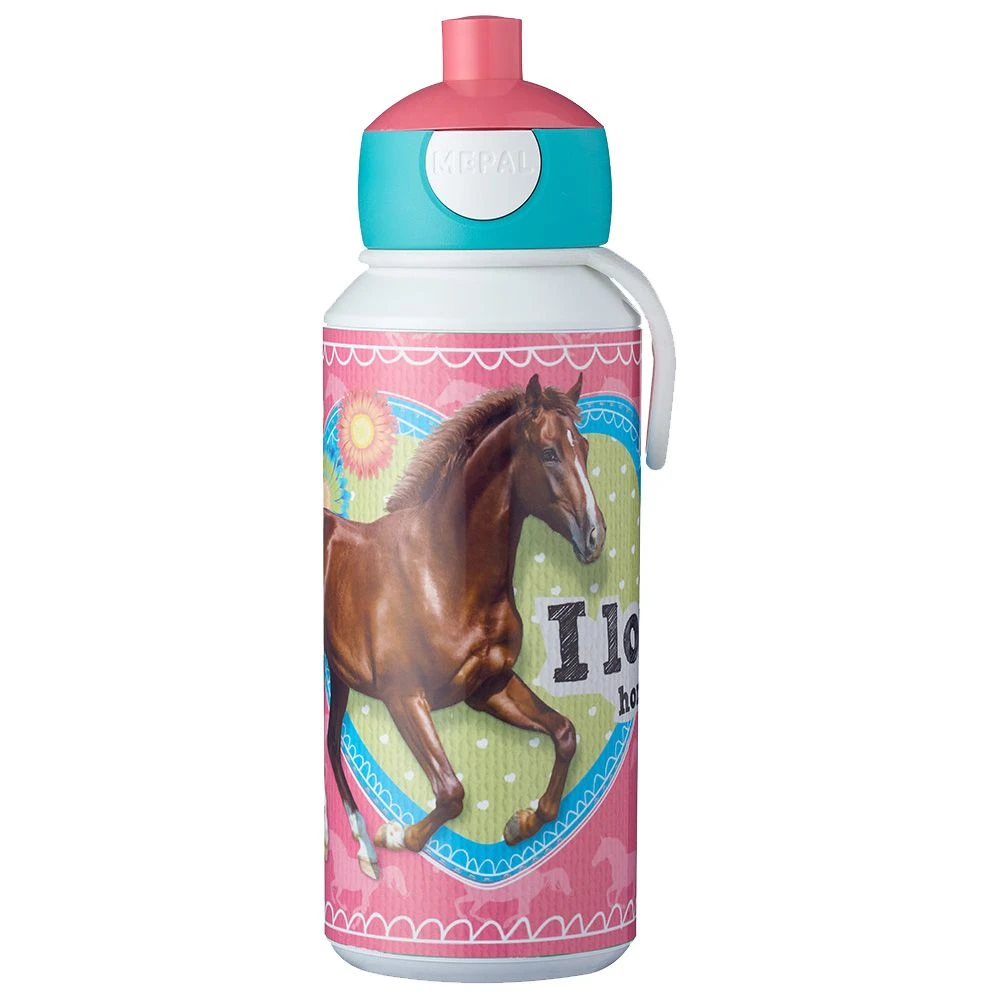 Mepal Pop-up Campus Drinkfles 400 Ml My Horse 1 Mepal Pop-up Campus Drinkfles 400 Ml My Horse