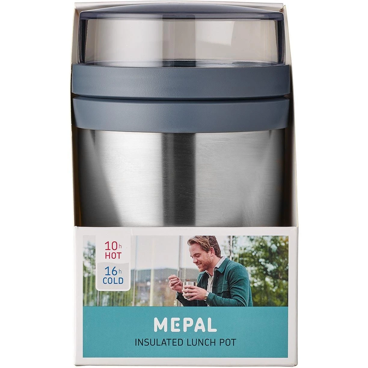 Mepal Ellipse Isoleer Lunchpot 700 Ml Natural Brushed 2 Mepal Ellipse Isoleer Lunchpot 700 Ml Natural Brushed - Afbeelding 2
