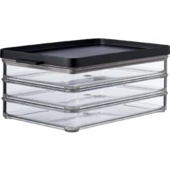 Mepal Omnia 3-laags Vleeswarendoos Black