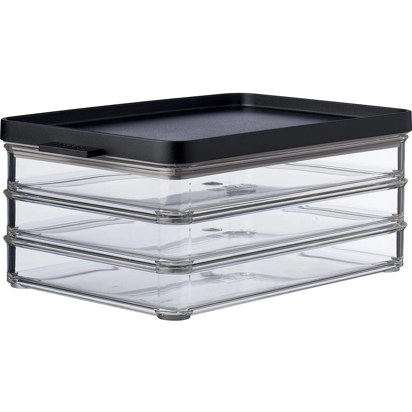 Mepal Omnia 3-laags Vleeswarendoos Black 1 Mepal Omnia 3-laags Vleeswarendoos Black