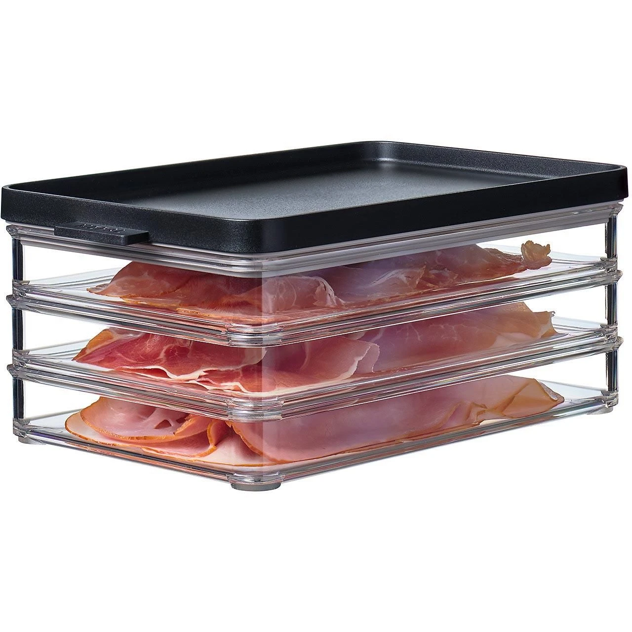 Mepal Omnia 3-laags Vleeswarendoos Black 2 Mepal Omnia 3-laags Vleeswarendoos Black - Afbeelding 2