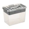 Sunware Q-Line Multi Opbergbox 9 Liter Transparant Metaal