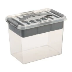 Sunware Q-Line Multi Opbergbox 9 Liter Transparant Metaal