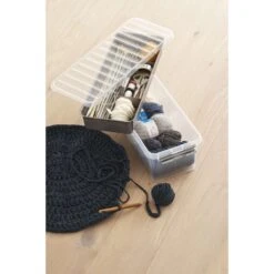 Sunware Q-Line Multi Opbergbox 6,5 Liter Transparant Metaal -Buiten Kamperen Winkel 108263 099 03 2