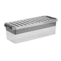 Sunware Q-Line Multi Opbergbox 9,5 Liter Transparant Metaal