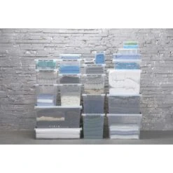 Sunware Q-Line Opbergbox 62 Liter Transparant Metaal -Buiten Kamperen Winkel 108283 099 03 2