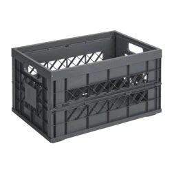 Sunware Relife Square Heavy Duty Vouwkrat 45 Liter Antraciet