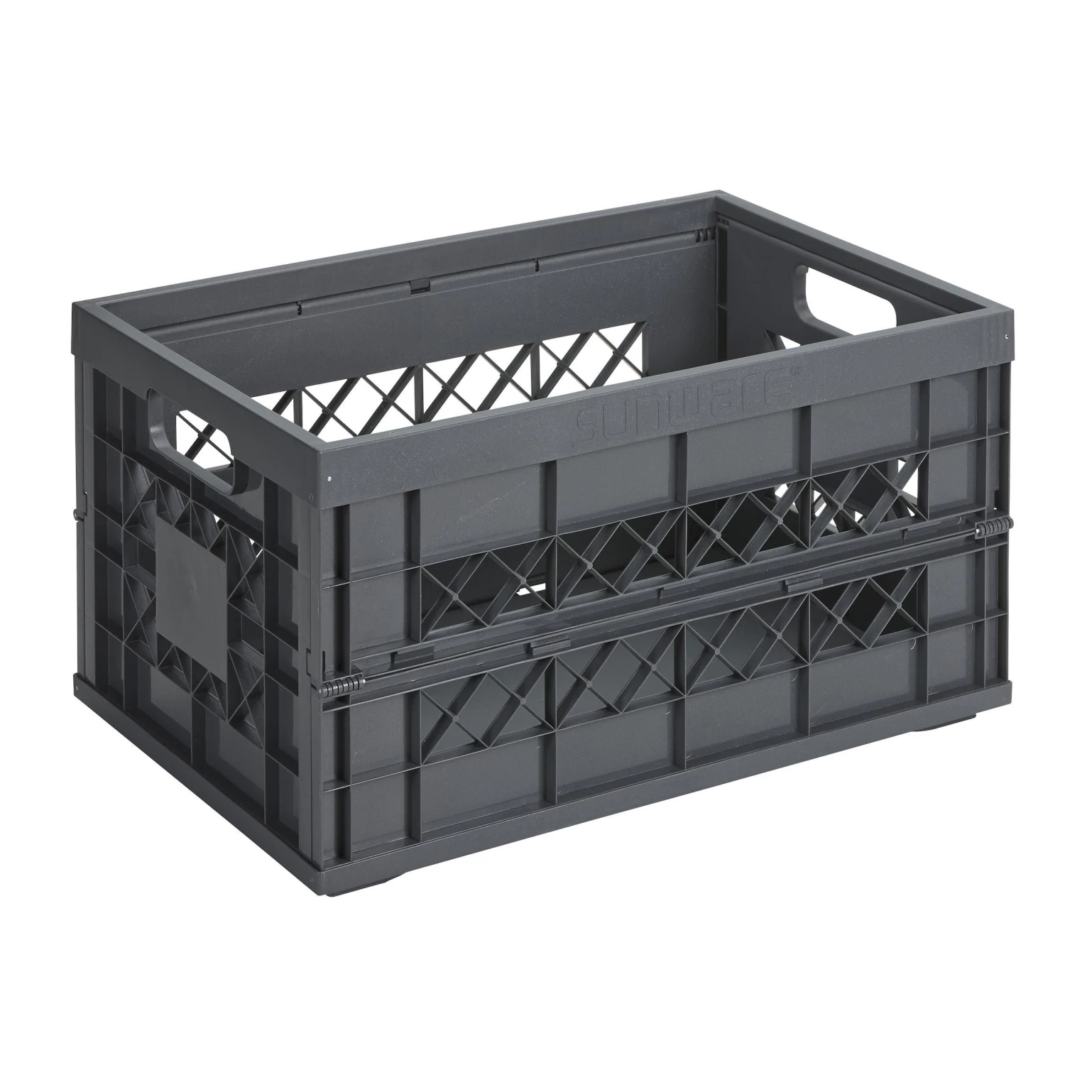 Sunware Relife Square Heavy Duty Vouwkrat 45 Liter Antraciet 1 Sunware Relife Square Heavy Duty Vouwkrat 45 Liter Antraciet