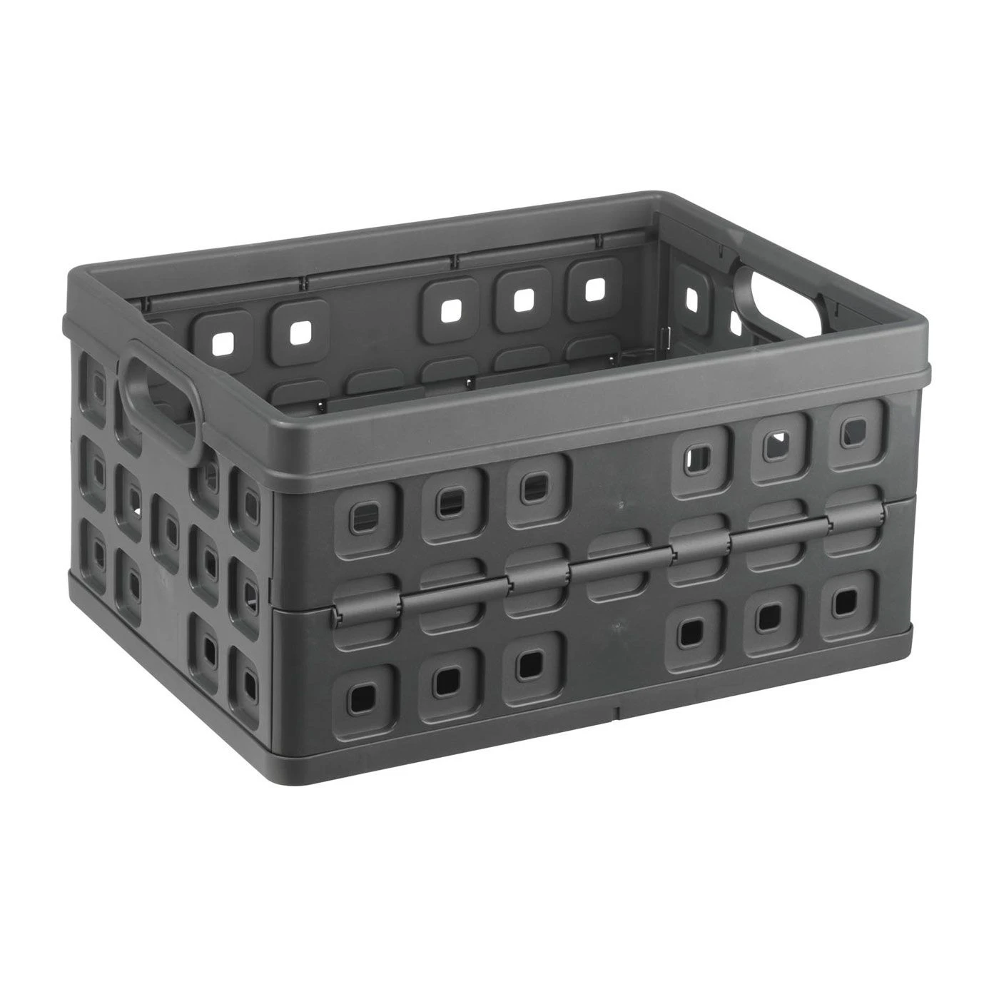 Sunware Square Folda Vouwkrat 46 Liter Antraciet 1 Sunware Square Folda Vouwkrat 46 Liter Antraciet