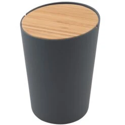 Point-Virgule Bamboe Afvalbakje Donkergrijs
