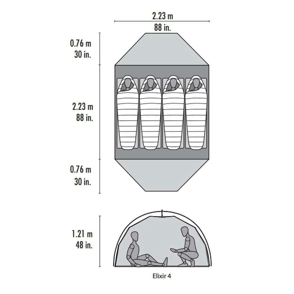 MSR Elixir 4 V2 Lichtgewicht Koepeltent 8 MSR Elixir 4 V2 Lichtgewicht Koepeltent - Afbeelding 8