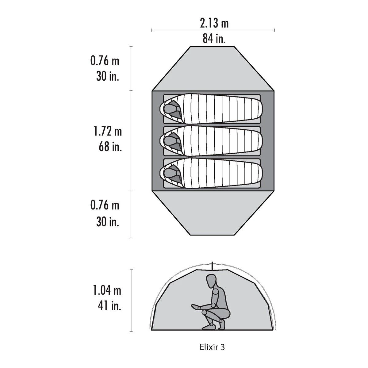 MSR Elixir 3 Lichtgewicht Koepeltent 3 MSR Elixir 3 Lichtgewicht Koepeltent - Afbeelding 3