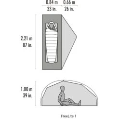 MSR Freelite 1 Lichtgewicht Tent -Buiten Kamperen Winkel 111827 300 09