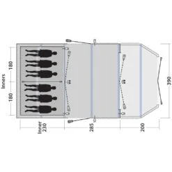 Outwell Wood Lake 6ATC Opblaasbare Tent -Buiten Kamperen Winkel 111994 200 10 1