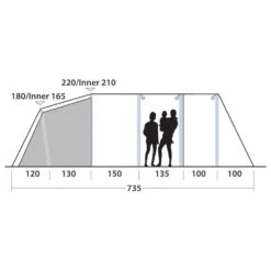 Outwell Wood Lake 6ATC Opblaasbare Tent -Buiten Kamperen Winkel 111994 200 11 1