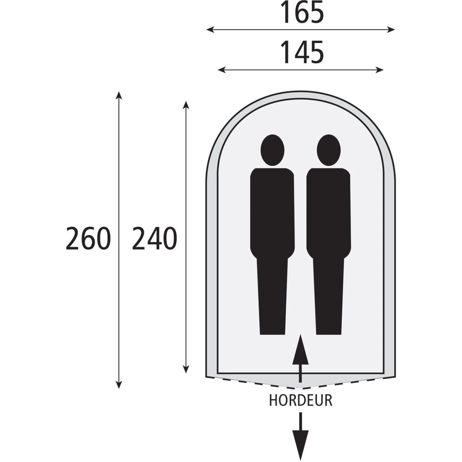 Safarica Cycloon M Pop Up Tent Dark Shadow 3 Safarica Cycloon M Pop Up Tent Dark Shadow - Afbeelding 3