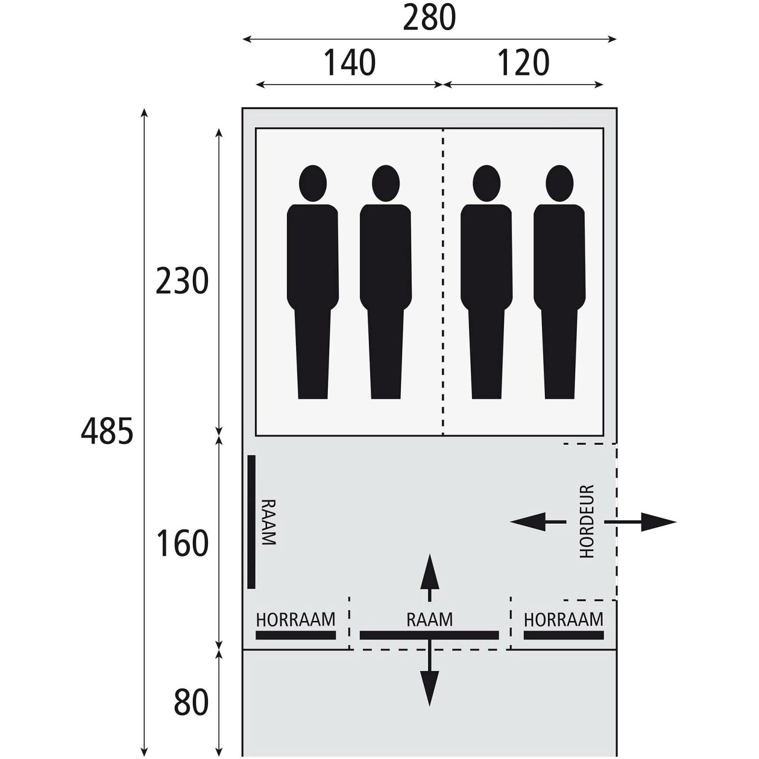 Bardani Spitfire 280 RSTC Tunneltent 2022 12 Bardani Spitfire 280 RSTC Tunneltent 2022 - Afbeelding 12