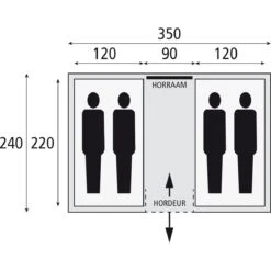 Bardani Amigo 350 Vis-a-vis Tent -Buiten Kamperen Winkel 112128 900 04 2