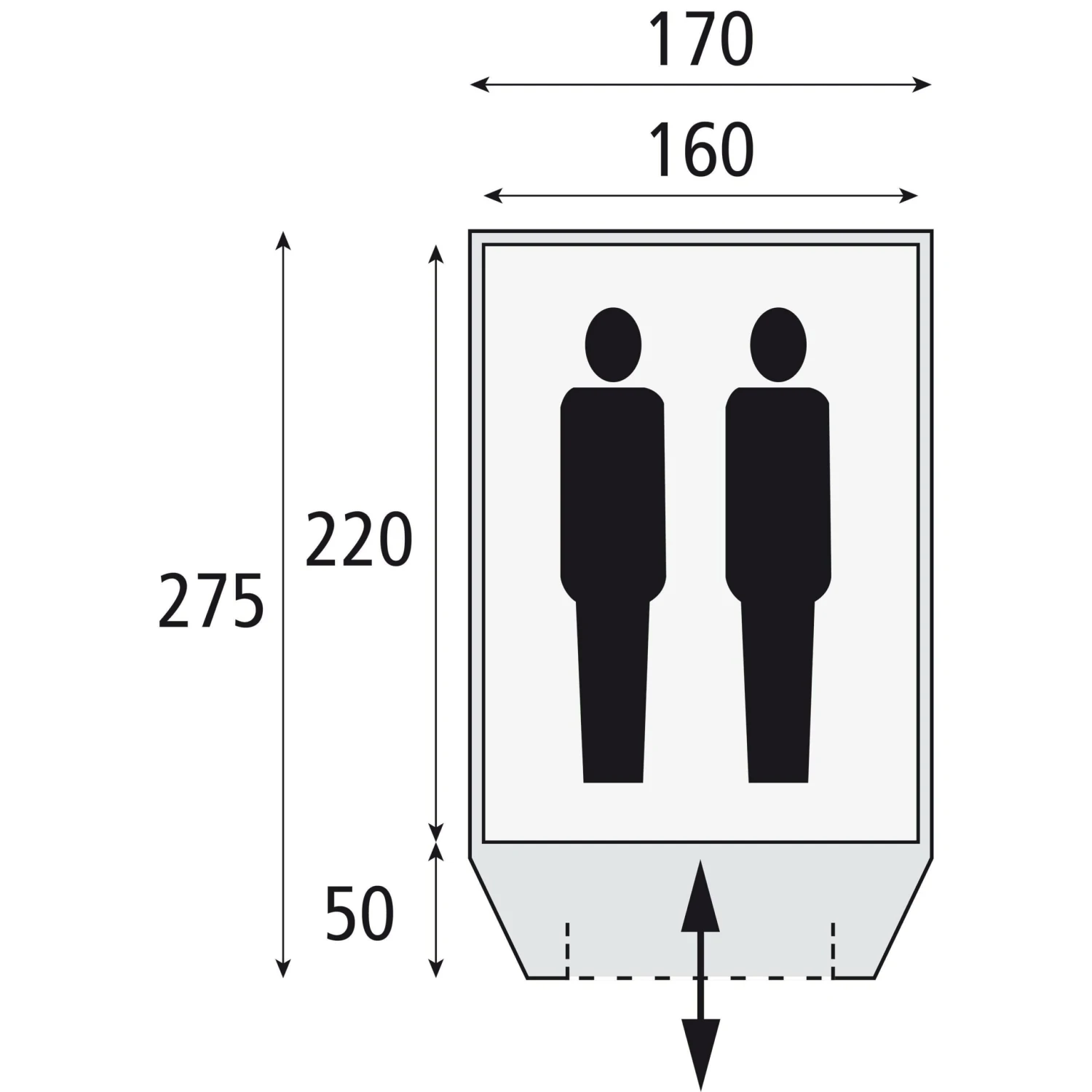 Safarica Dakar 170 TC Koepeltent 2 Safarica Dakar 170 TC Koepeltent - Afbeelding 2