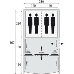 Safarica Indian Hills 310 Tunneltent -Buiten Kamperen Winkel 112180 900 03 1 scaled