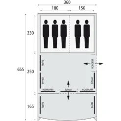 Safarica Indian Hills 360 Air Opblaasbare Tent -Buiten Kamperen Winkel 112183 900 04 1 scaled