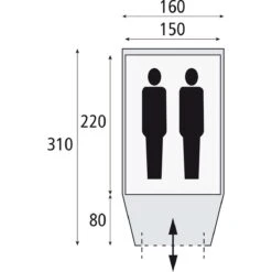 Safarica Kenia 160 TC Koepeltent 9 Safarica Kenia 160 TC Koepeltent -Buiten Kamperen Winkel 112195 180 05 2