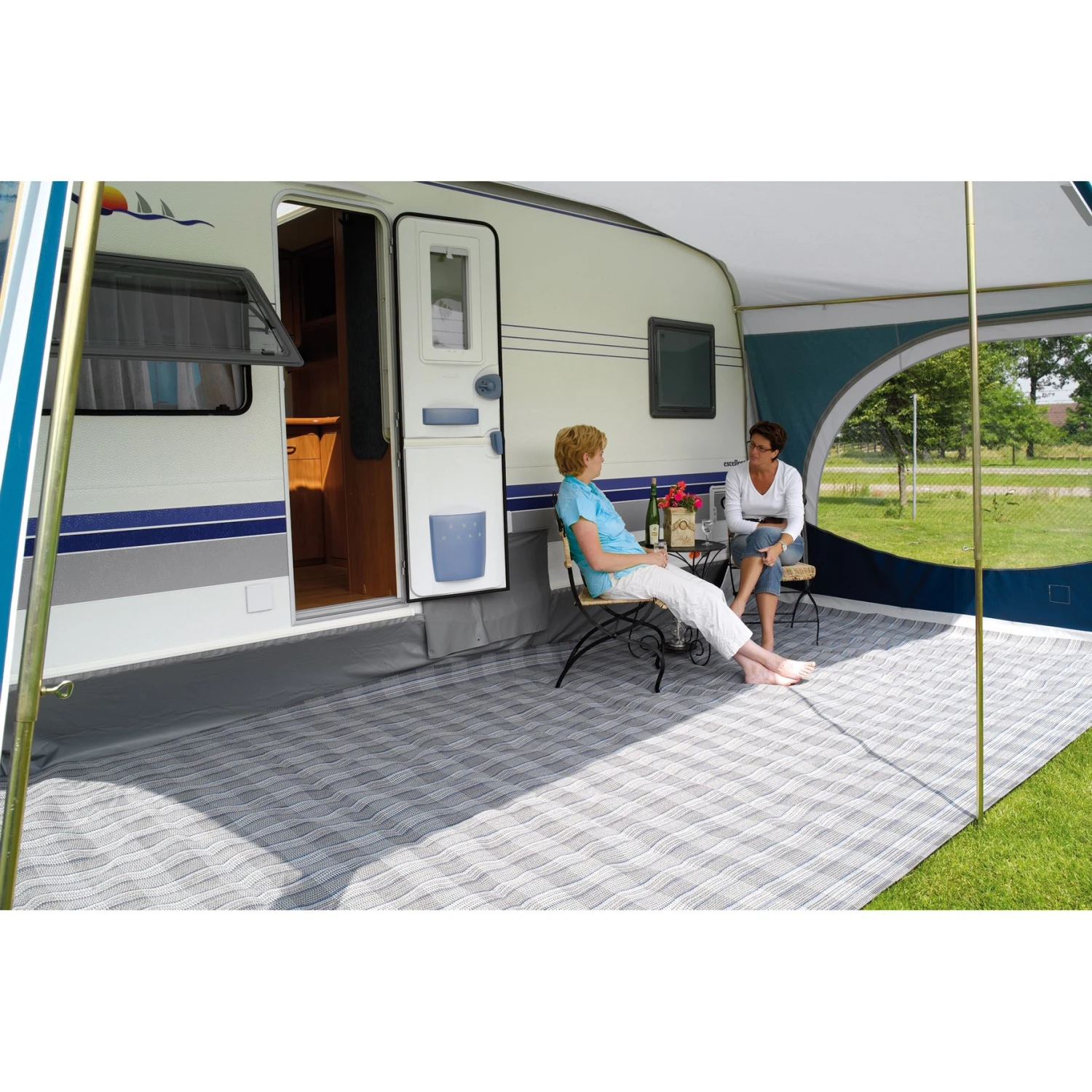 Walker Jolax Tenttapijt Lichtgrijs Antraciet - 250 X 620 Cm 2 Walker Jolax Tenttapijt Lichtgrijs Antraciet - 250 X 620 Cm - Afbeelding 2