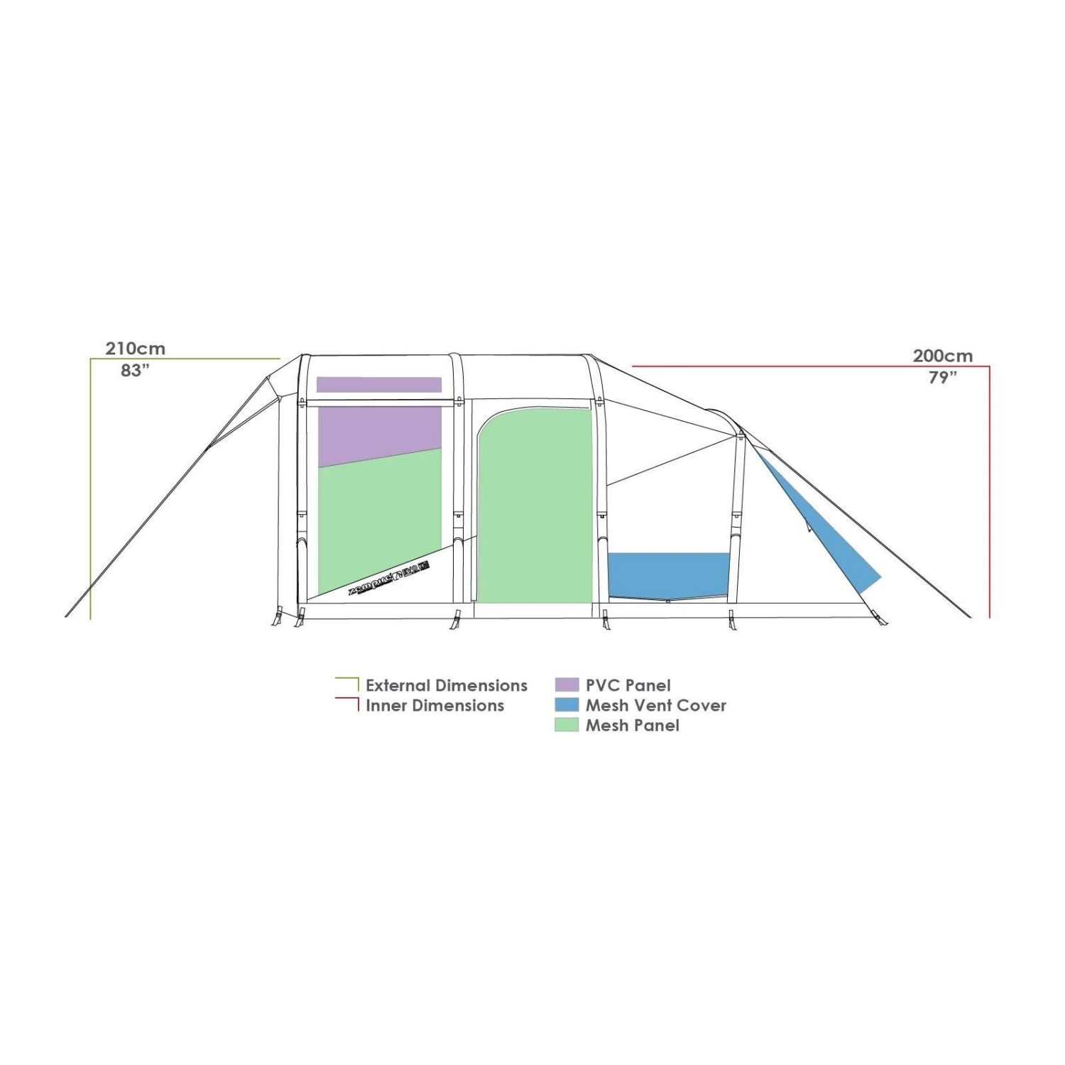 Zempire Evo TM V 2 Opblaasbare Tent 2022 9 Zempire Evo TM V 2 Opblaasbare Tent 2022 - Afbeelding 9