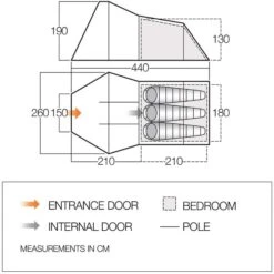 Vango Galaxy 300 Lichtgewicht Tunneltent Pamir Green -Buiten Kamperen Winkel 112455 300 03 1