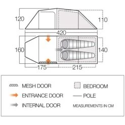 Vango Omega 250 Lichtgewicht Tunneltent Pamir Green -Buiten Kamperen Winkel 112457 300 05 1