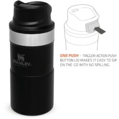 Stanley PMIClassic Trigger-Action Thermosbeker 250 Ml Black -Buiten Kamperen Winkel 115051 990 05