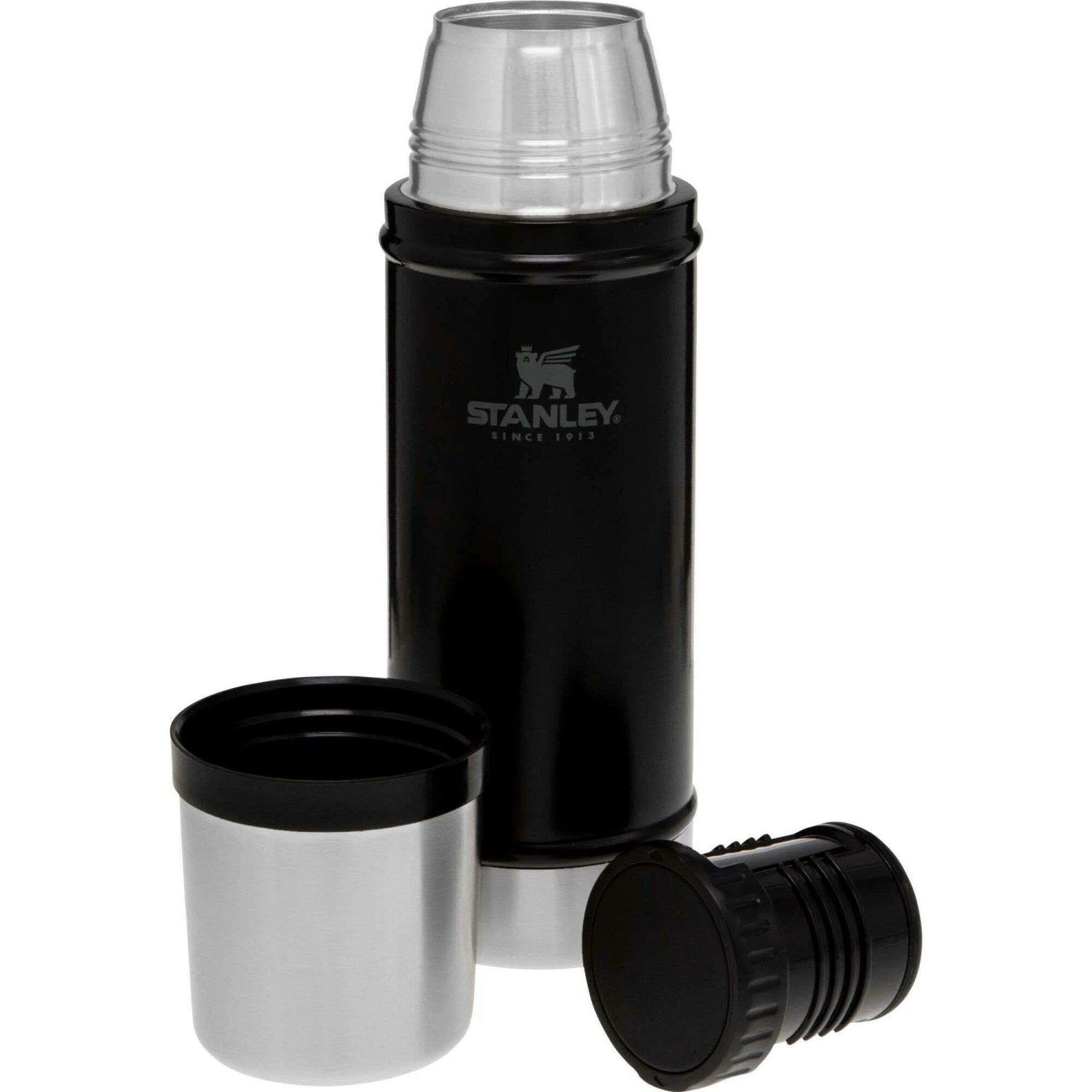 Stanley PMIThe Legendary Classic Thermosbeker 470 Ml Matt Black Pebble 2 Stanley PMIThe Legendary Classic Thermosbeker 470 Ml Matt Black Pebble - Afbeelding 2