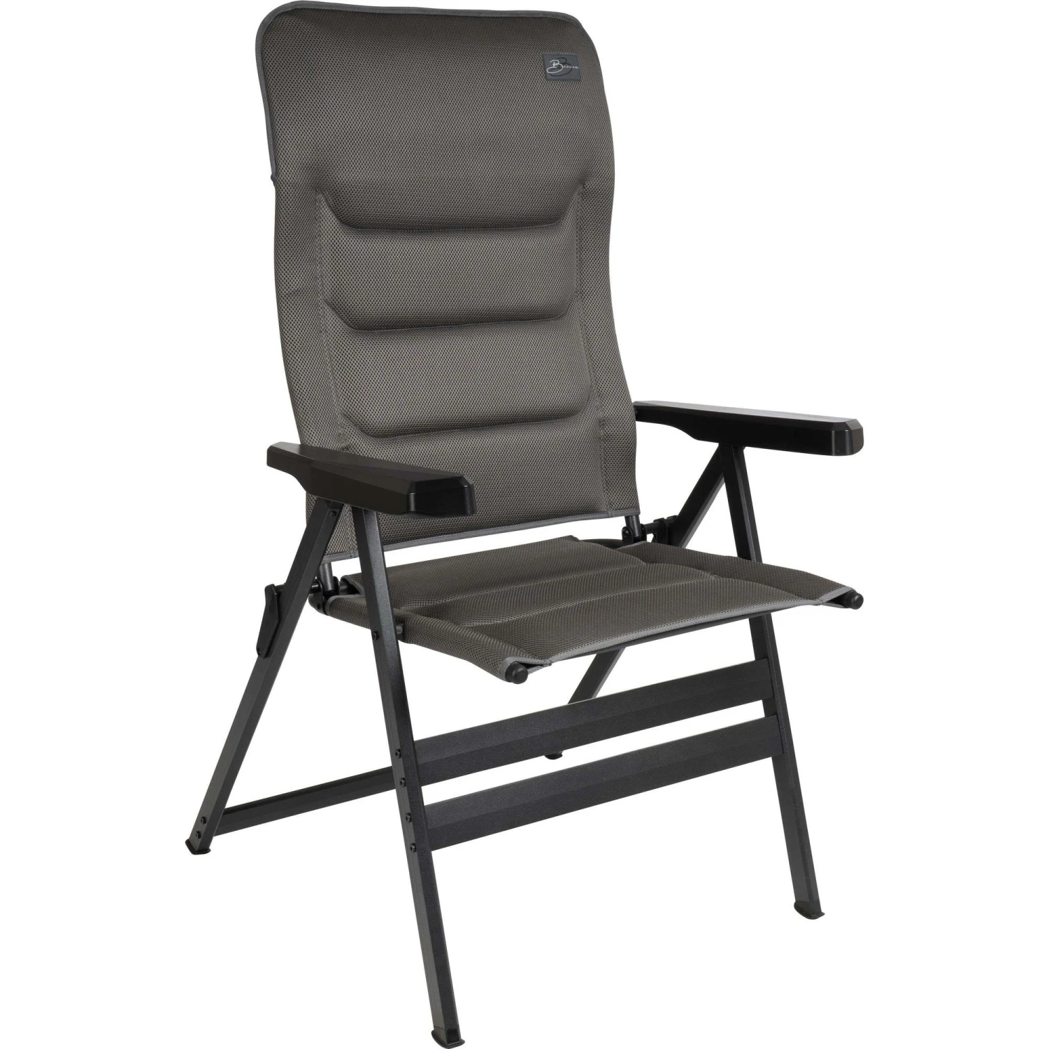 Bardani Bernardo XL 3D Comfort Campingstoel Platina Grey 1 Bardani Bernardo XL 3D Comfort Campingstoel Platina Grey