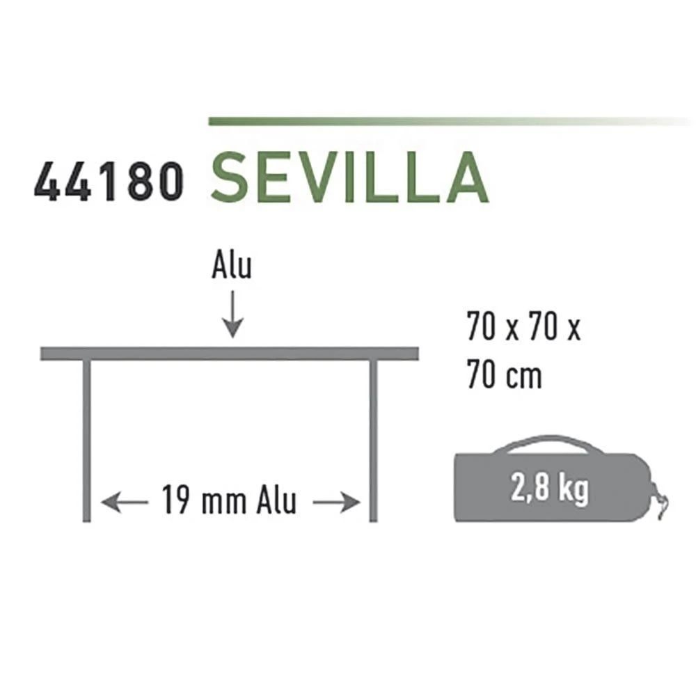 High PeakSevilla Campingtafel 2 High PeakSevilla Campingtafel - Afbeelding 2