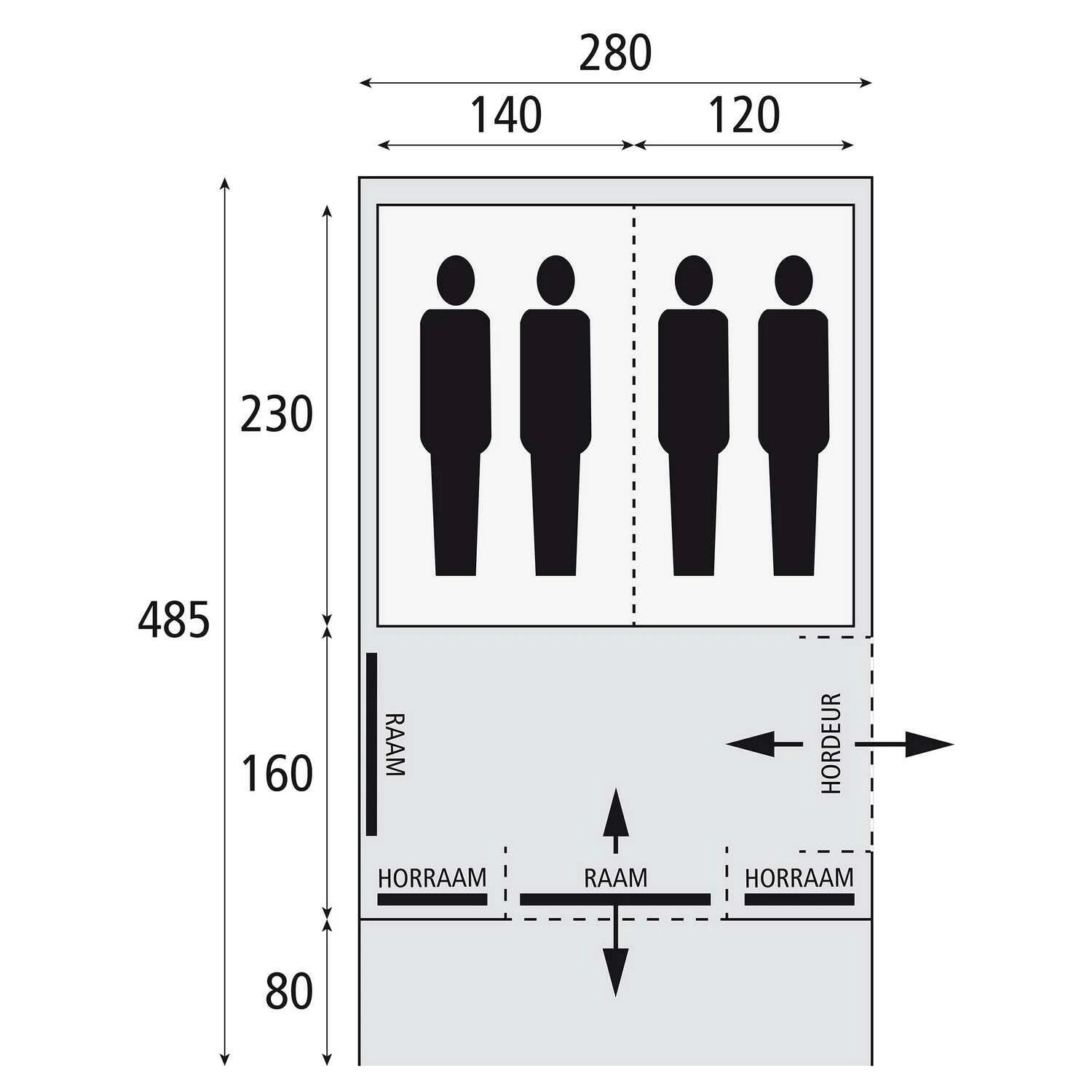 Bardani Spitfire 280 RSTC Tunneltent 2023 8 Bardani Spitfire 280 RSTC Tunneltent 2023 - Afbeelding 8