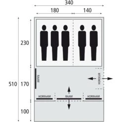Bardani Spitfire 340 RSTC Tunneltent 2023 -Buiten Kamperen Winkel 139628 180 07 1