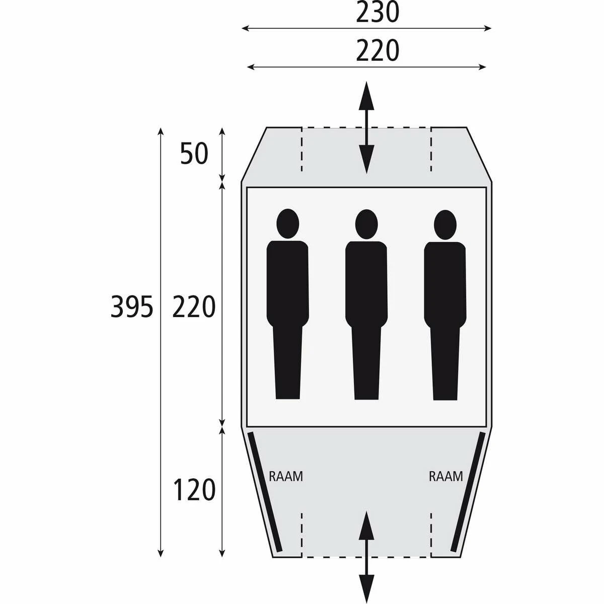 Safarica Kenia 230 Koepeltent 2 Safarica Kenia 230 Koepeltent - Afbeelding 2