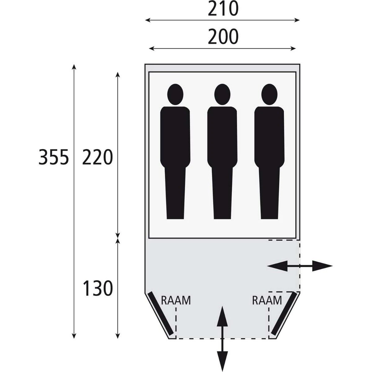 Safarica Laguna 210 Koepeltent 2023 2 Safarica Laguna 210 Koepeltent 2023 - Afbeelding 2