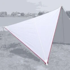 High PeakCanvas Plain Set Tarp 250 X 250 X 250 White Red