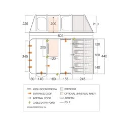 Vango Anantara IV Air TC 650XL Opblaasbare Tent 11 Vango Anantara IV Air TC 650XL Opblaasbare Tent -Buiten Kamperen Winkel 143522 900 06