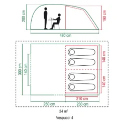 Coleman Vespucci 4 Tunneltent -Buiten Kamperen Winkel 144403 300 03 scaled