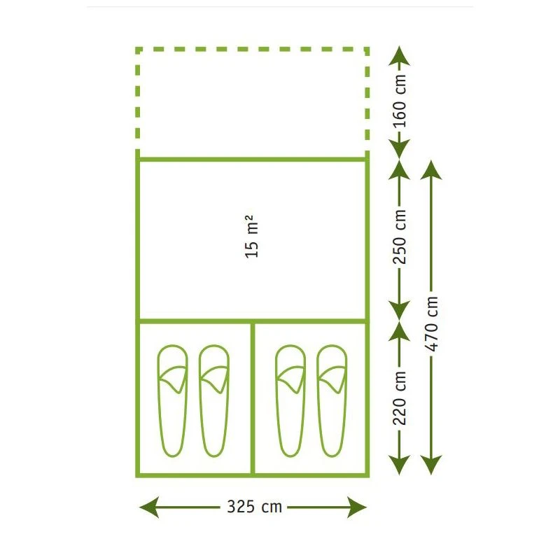 Karsten Lacerta Tunneltent 11 Karsten Lacerta Tunneltent - Afbeelding 11